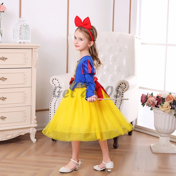 Halloween Costumes Snow White Long Sleeve Dress