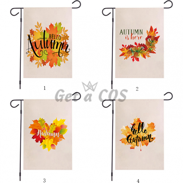 Garden Flags Autumn Maple Leaf Series Printing