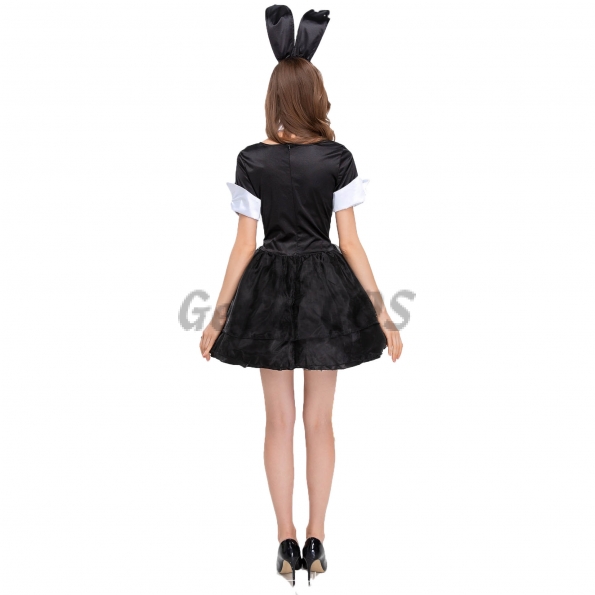 Women Halloween Costumes Bunny Tuxedo Dress