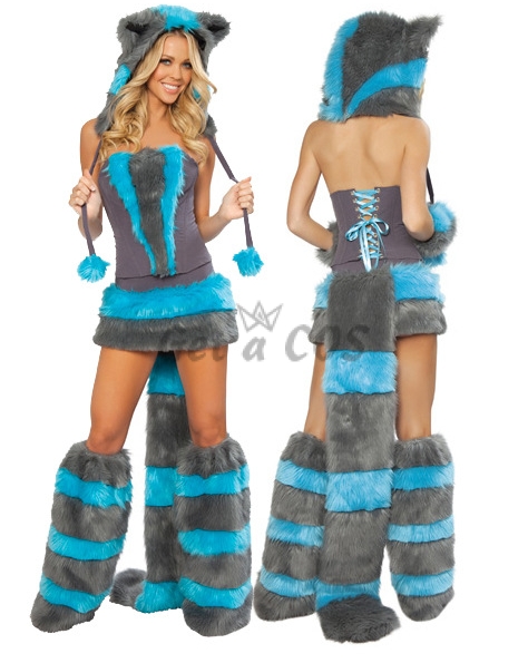 Women Halloween Costumes Cat Sexy Winter Outfit