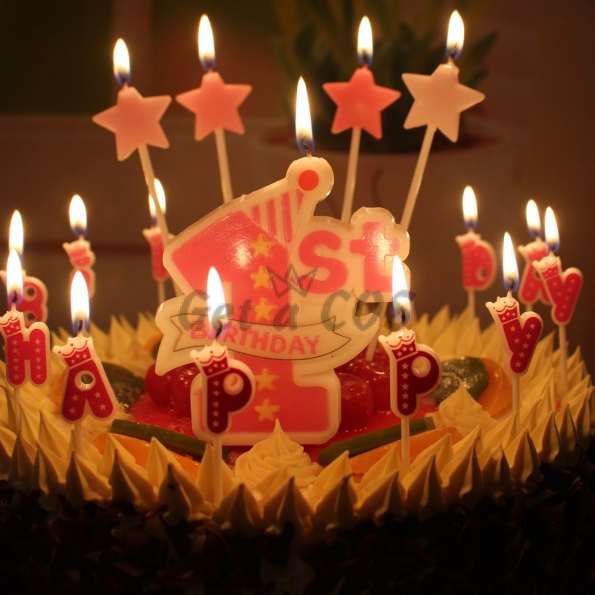 Birthdays Decoration 1 Year Old Mini Candle