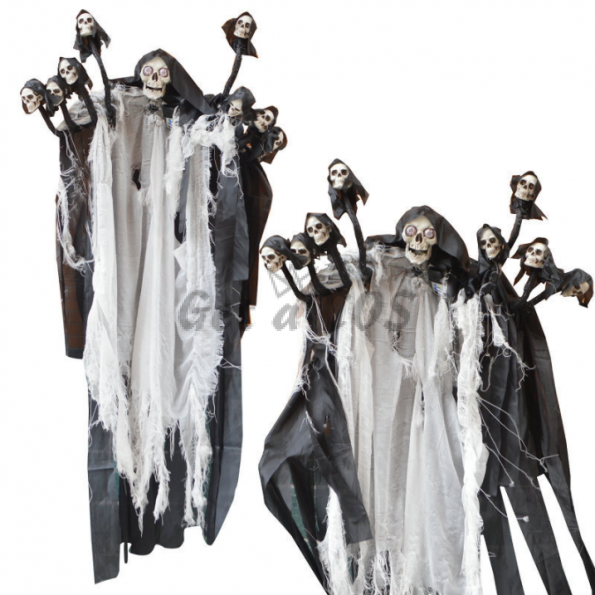 Halloween Decorations Nine-Headed Skeleton Ghost