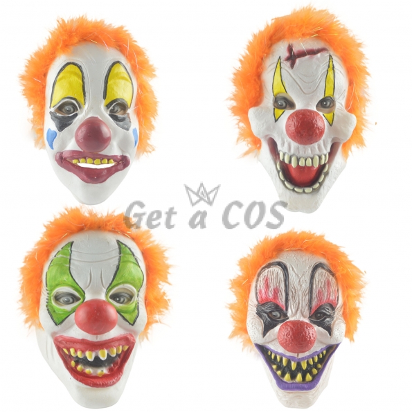 Halloween Decorations Vinyl Clown Mask