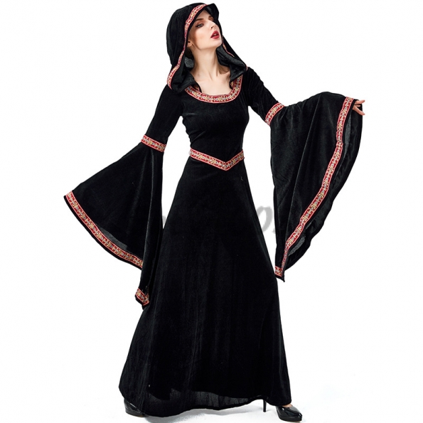 Trumpet Sleeve Witch Robe Women Costume