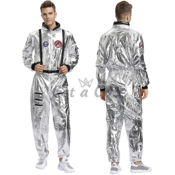 Couples Halloween Costumes Silver Earth Spacesuit