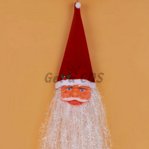Christmas Decorations Santa Glass Pendant