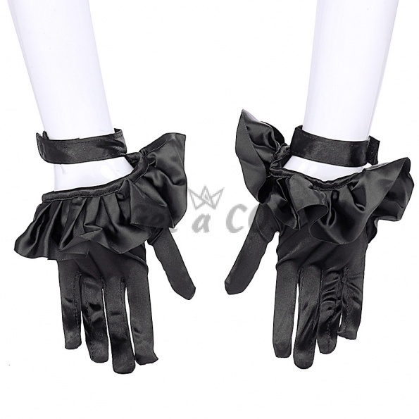 Halloween Props Elegant Black Gloves