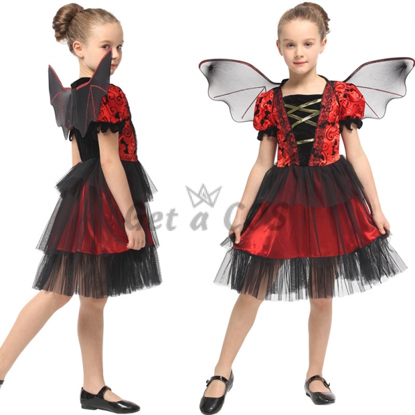 Bat Girl Costume Red and Black Princess