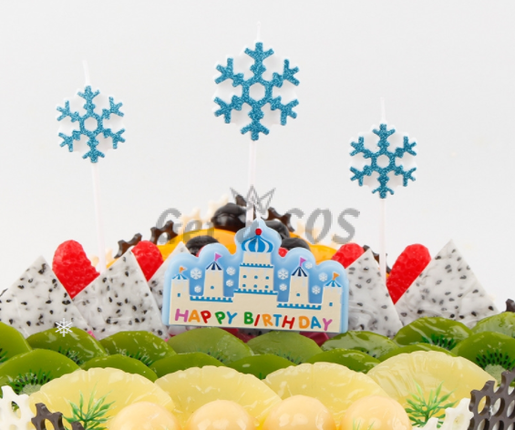 Birthdays Decoration Ice Snow Castle Candle