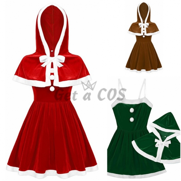 Christmas Costumes For Women Hooded Dress
