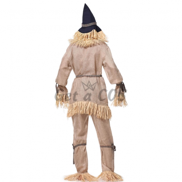 Men Halloween Costume Wizard Of Oz Scarecrow Suit