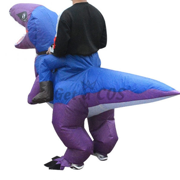 Inflatable Costumes Riding Velociraptor
