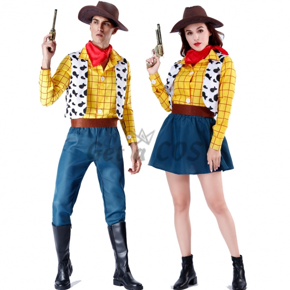 Toy Story Woody Western Cowboy Couple Costume