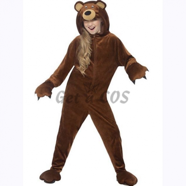 Animal Costumes for Kids Brown Bear Cosplay