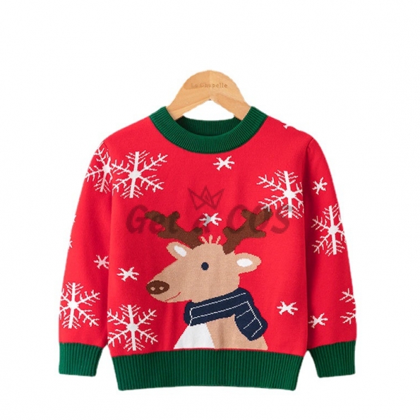 Christmas Sweater Reindeer Pattern Girl