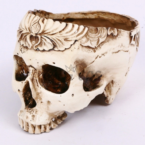 Halloween Decorations Skull Flower Pot