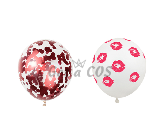 Wedding Decorations Red Lips Balloon