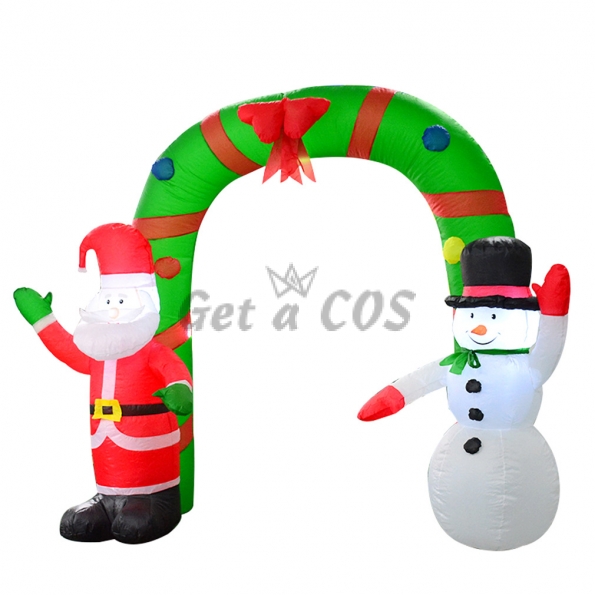 Inflatable Costumes Snowman Santa Arch