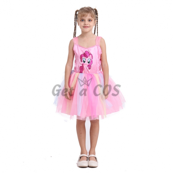 Girls Halloween Costumes Pink Rainbow Horse Dress