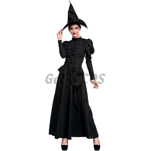Adult Black Witch Costume with Cloak