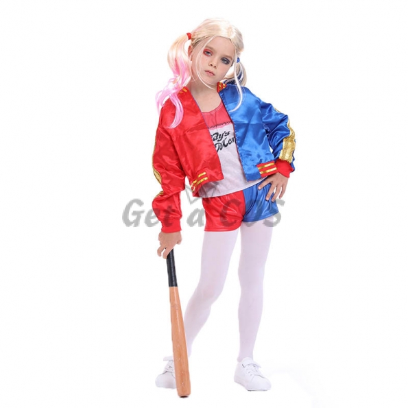 Harley Quinn Costume Kids Suits