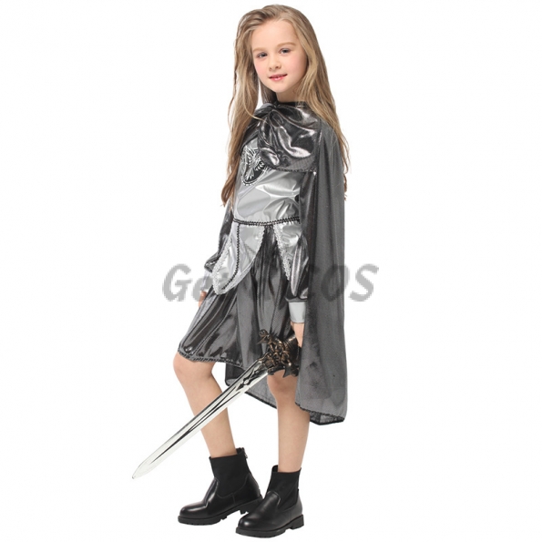 Knight Costume Kids Silver Suit