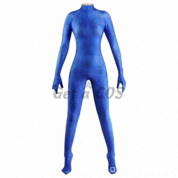 Hero Costumes Mystique Blue Spots Jumpsuit