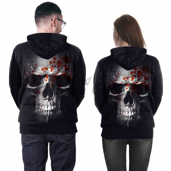 Scary Halloween Costumes Skull Couples Clothes