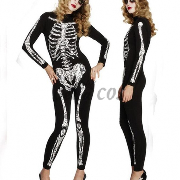 Scary Halloween Costumes Skull Zombie Bride Clothes