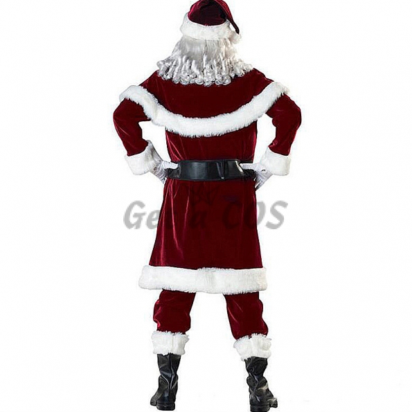 Men Christmas Costumes Santa Claus Suit