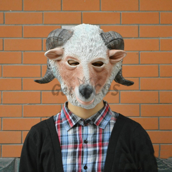 Halloween Decorations Sheep Head Mask