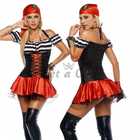 Women Halloween Costumes Sexy Pirate Uniform