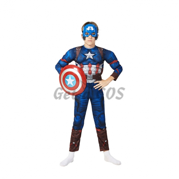Captain America Muscle Suit Kids Costume