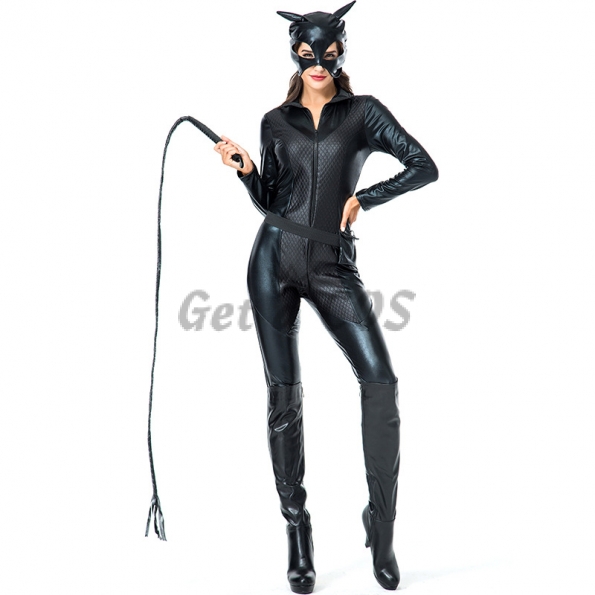 Cat Leather Halloween Costume Cat Girl Night Performance Style