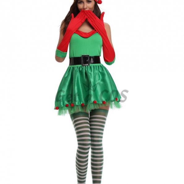 Christmas Costume Santa Claus Tree Party Dress