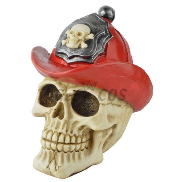 Halloween Decorations Fireman Skull