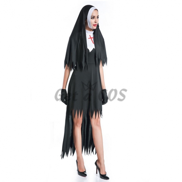 Halloween Costume Vampire Nun Devil Clothes