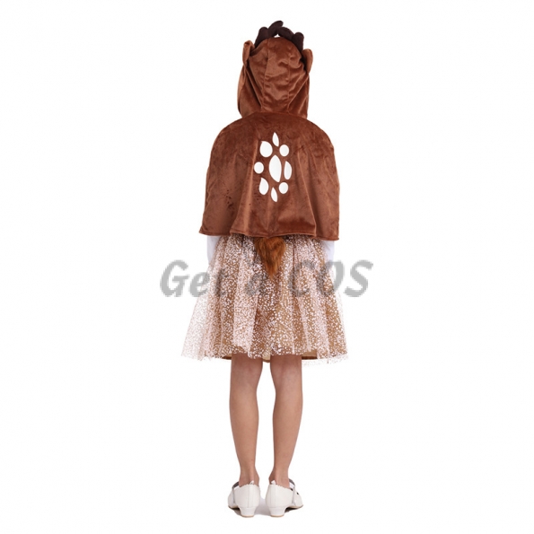 Girl Halloween Costumes Elk Cloak Dress