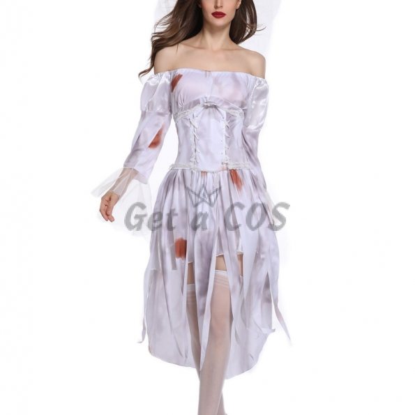 Women  Bride Costumes Zombie Game Uniform Horro Style