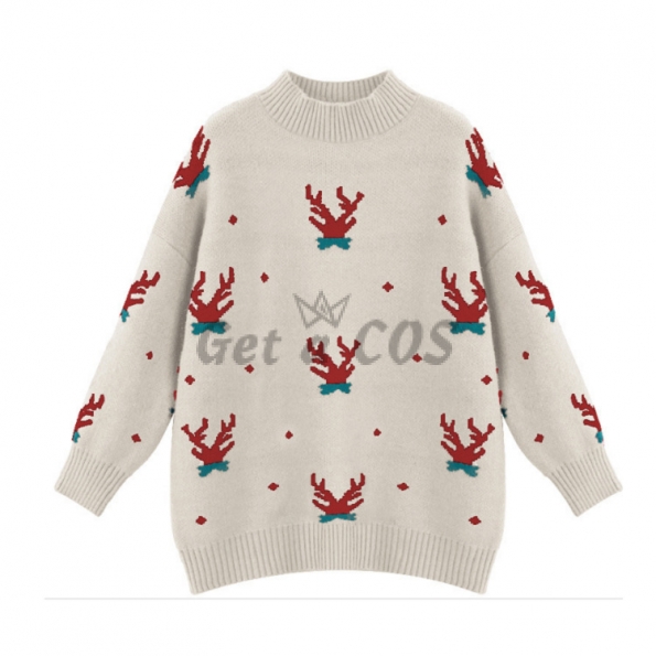 Christmas Sweater Antlers Pattern