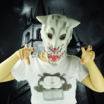 Halloween Mask White Tiger Headgear