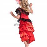 Girls Halloween Costumes Flamenco Dancer Dress