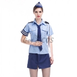 Halloween Costumes Blue Sexy Policewoman Suit