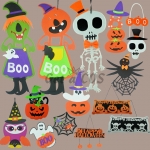 Halloween Supplies Ghost Hanging Card