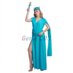 Women Halloween Costumes Statue Of Liberty Dress