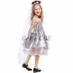 Ghost Bride Silver Gray Dress Girl Costume