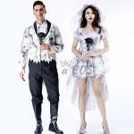 Horror Ghost Bride Bloody Couple Zombie Costume