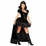 Women Halloween Costumes Princess Black Queen