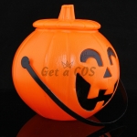 Halloween Supplies Pumpkin Bucket With Lid
