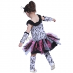 Girls Halloween Costumes Wavy Zebra Skirt